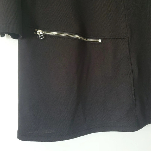 Simply Noelle Women's Tunic Top Size S/M Black 3/4 (8- 10) Sleeve Zipper… - Picture 7 of 12